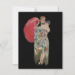 Art Deco Tanzen, Vintage Liebe und Romantik