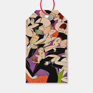 Art Deco Tanzende Paare Muster 1920er Jahre Jazz Geschenkanhänger