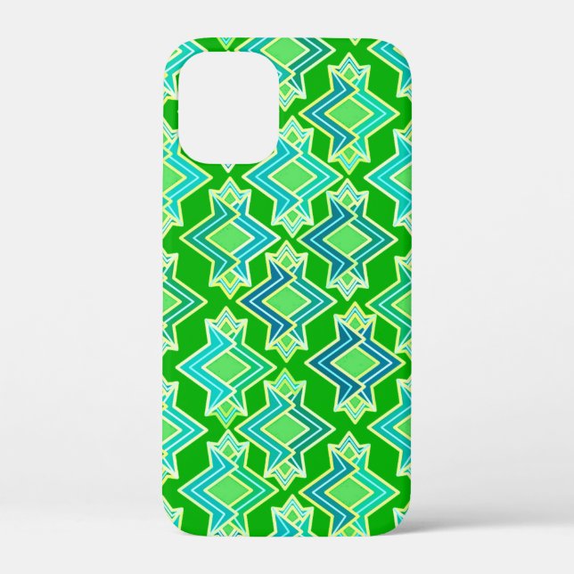 Art Deco Tapete Muster, Jade Green Case-Mate iPhone Hülle (Rückseite)