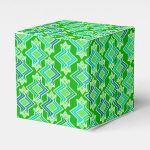 Art-Deco-Tapete-Muster, Jade Green Geschenkschachtel