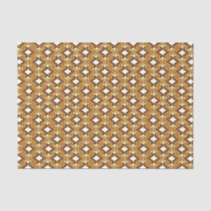 Art Deco Tapete Muster, Tan und Brown Seidenpapier
