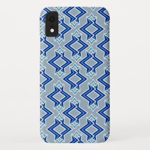 Art-Deco-Tapeten-Muster, grau/grau und blau Case-Mate iPhone Hülle