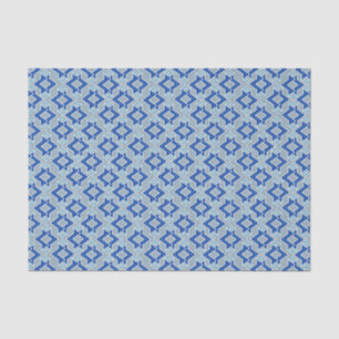 Art-Deco-Tapeten-Muster, grau/grau und blau Seidenpapier