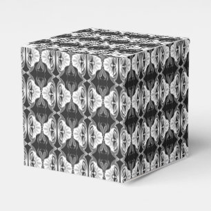 Art-Deco-Tapeten-Muster - Schwarz-Weiß Geschenkschachtel