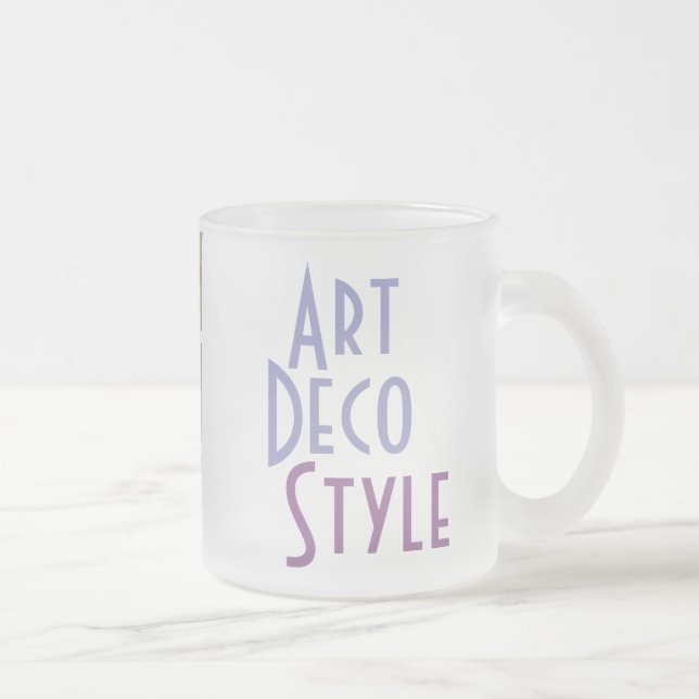 ART DECO Tasse (mattiertes Glas) (Rechts)