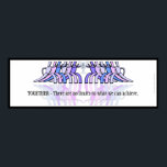 Art Deco Teamwork Motivierend Banner (Plum,Blue) Poster<br><div class="desc">Stilvolle, im Art-Déco-Stil gehaltene Grafik von zwei Teams, die sich gegenüberstehen und eine Trophäenschale mit einer Rakete auf dem auf der Vorderseite eingravierten Launchpad hochheben. Die folgende Überschrift: "GEMEINSAM - Es gibt keine Grenzen, was wir erreichen können." kann behalten, geändert oder gelöscht werden. Der 36"x12" ist die perfekte Größe für...</div>