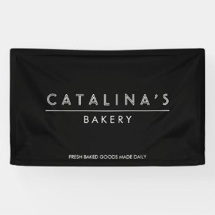 Art Deco Text Bäckerei, Café, Shop Banner