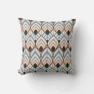 Art Deco: Texturierte Nahtlose Ornamente. Kissen