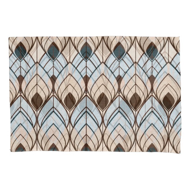 Art Deco: Texturierte Nahtlose Ornamente. Kissenbezug (Vorderseite)