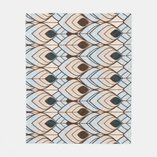 Art Deco: Texturiertes nahtloses Ornament. Fleecedecke