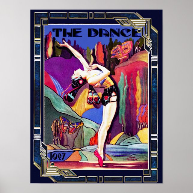 Art Deco "The Dance 1927" Cover Poster (Vorne)