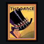 Art Deco "The Dance" Cover (1920er) 16 x 20 Poster<br><div class="desc">Einzigartige Art Deco Top Hat Cover für The Dance Magazine ca 1920-ish</div>