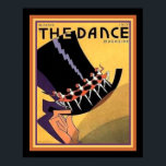 Art Deco "The Dance" Cover (1920er) 16 x 20 Poster<br><div class="desc">Einzigartige Art Deco Top Hat Cover für The Dance Magazine ca 1920-ish</div>
