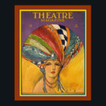 Art Deco Theater Magazine Poster 16 x 20<br><div class="desc">Farbenfroh,  Art Deco,  Cover of Theatre Magazine aus den 20er Jahren</div>