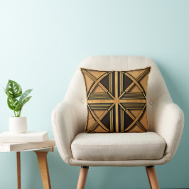 Art Deco Throw Pillow Kissen