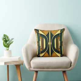 Art Deco Throw Pillow Kissen