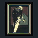 Art Deco Tiger Print 16 x 20 Poster<br><div class="desc">Einzigartig und schwach, Art Deco "Tiger" Print 16 x 20</div>