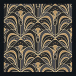 Art Deco Tile Floral. Bluebell-Blume Poster<br><div class="desc">Art Deco Fliesen Stilvoll Blumen mit Blautönen (grau und sandfarben)</div>