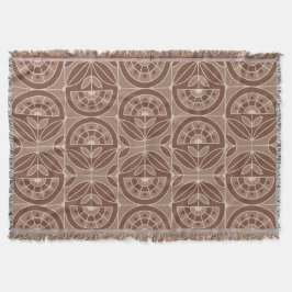 Art Deco Tile Floral (Terracota) Decke