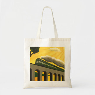 Art Deco Train Unbekannter Monte Boglia Tragetasche