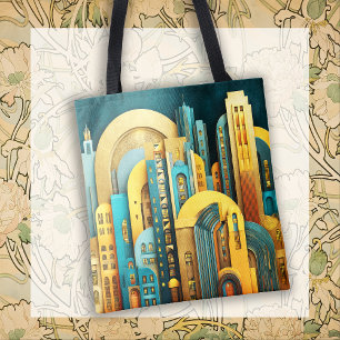 Art Deco Traumlandschaft Architektur Tasche