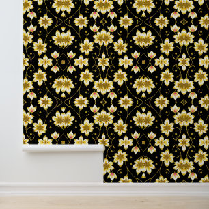 Art Deco Trendy Black Gold Collection Tapete