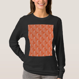 Art Deco Tropical Beach Palm Vector Orang T-Shirt