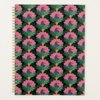 Art Deco Tropical Toucans & Pineapes Planer