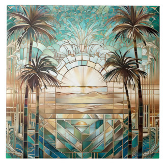 Art Deco Tropics Fliese