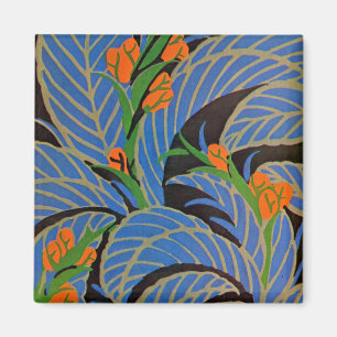 Art Deco Tropische Nacht - Magnet