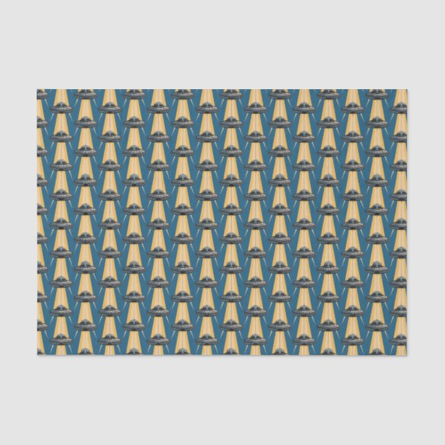 Art Deco UFO Tissue Paper Seidenpapier (Vorderseite)