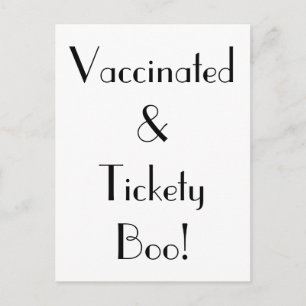 Art Deco Vaccine and Tickety Boo Postcard Postkarte
