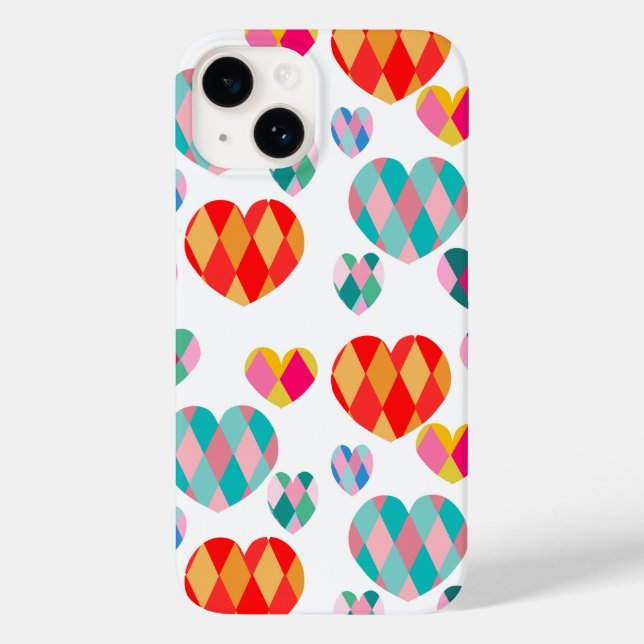 Art Deco Valentine Case-Mate iPhone 14 Hülle (Rückseite)