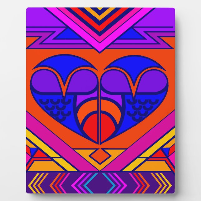 Art Deco Valentine Fotoplatte (Vorderseite)