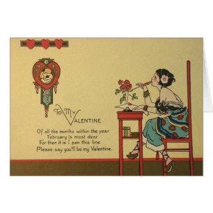 Art Deco Valentine's Day Greeting Card