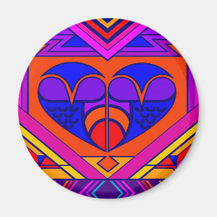 Art Deco Valentinsherz Magnet