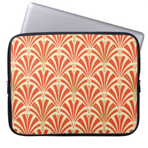 Art Deco Ventilatormuster - Mandarine orange Laptopschutzhülle