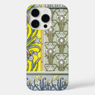 Art Deco Vintag Lily Iris Blumenmuster iPhone title_seo2