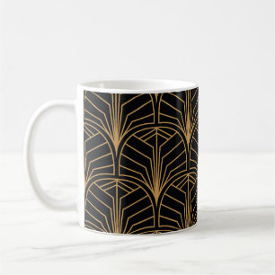 Art Déco, Vintag minimalistisches Muster. Kaffeetasse