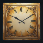 Art Deco Vintag Quadratische Wanduhr<br><div class="desc">Großartiges Uhrendesign. Du wirst es wie andere Liebe bekommen. Sie können dieses Design auch für andere Produkte verwenden,  die Sie mögen,  oder Ihren Text anpassen und hinzufügen. Folgen Sie mir für mehr. Vielen Dank. Ich wünsche Ihnen einen schönen Tag.</div>