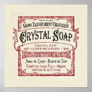 Art Deco Vintag Soap Poster