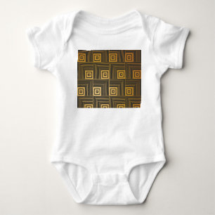 Art Deco Vintage Tapetenmuster Baby Strampler