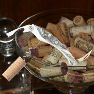 Art Deco Vintager Kristall mit Initialen Kellnermesser