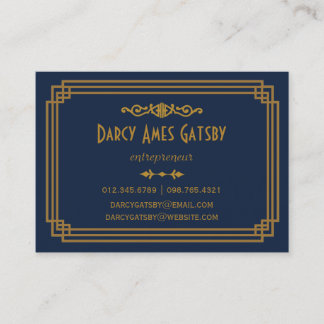 Art-Deco-Visitenkarten Visitenkarte