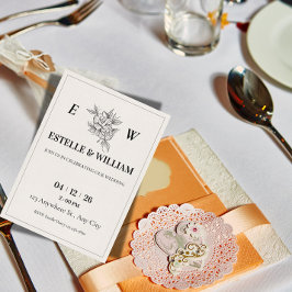 Art Deco Wedding Invitation Template Einladung