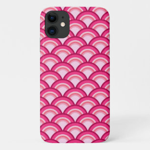 Art-Deco-Wellenmuster - Fuchsia und Korallen title_seo2
