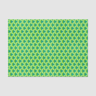 Art Deco Wellenmuster - Jade grün Seidenpapier