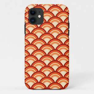 Art-Deco-Wellenmuster - Mandarine orange Case-Mate iPhone Hülle