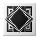 Art Deco White Black Geometric Square Element 05 Fliese<br><div class="desc">Elegante, knusprige Deko-Stil mit geometrischen quadratischen Element Zierziegel dekorative Keramik Fliesen. Das schlichte Design, ideal für ein Vintages Interieur im modernen oder künstlerischen Deko.</div>