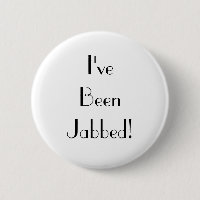 Art Deco White Ich bin Jabbed Impfung